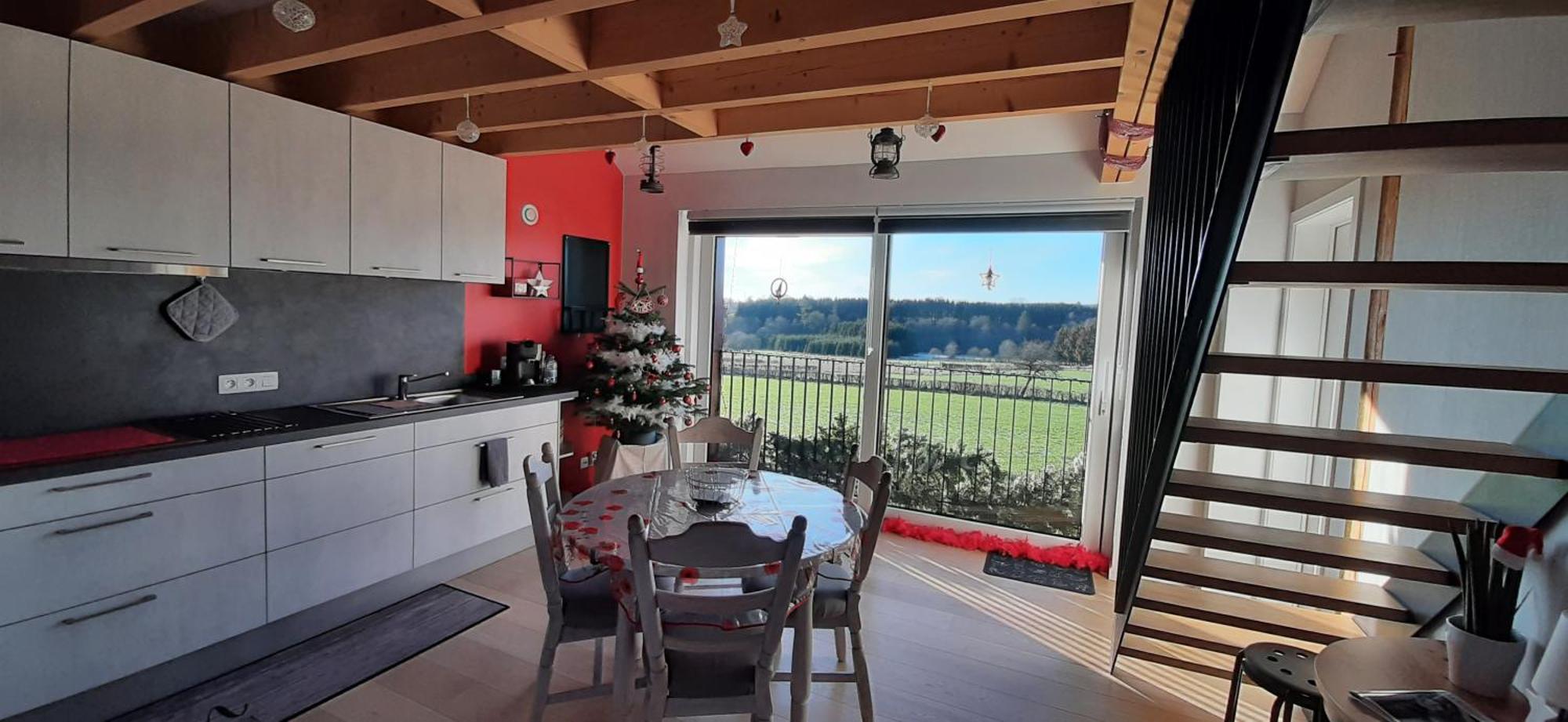 Appartement Duplex Au Chat'Rme Des Blanches Pierres Francorchamps Rum bild